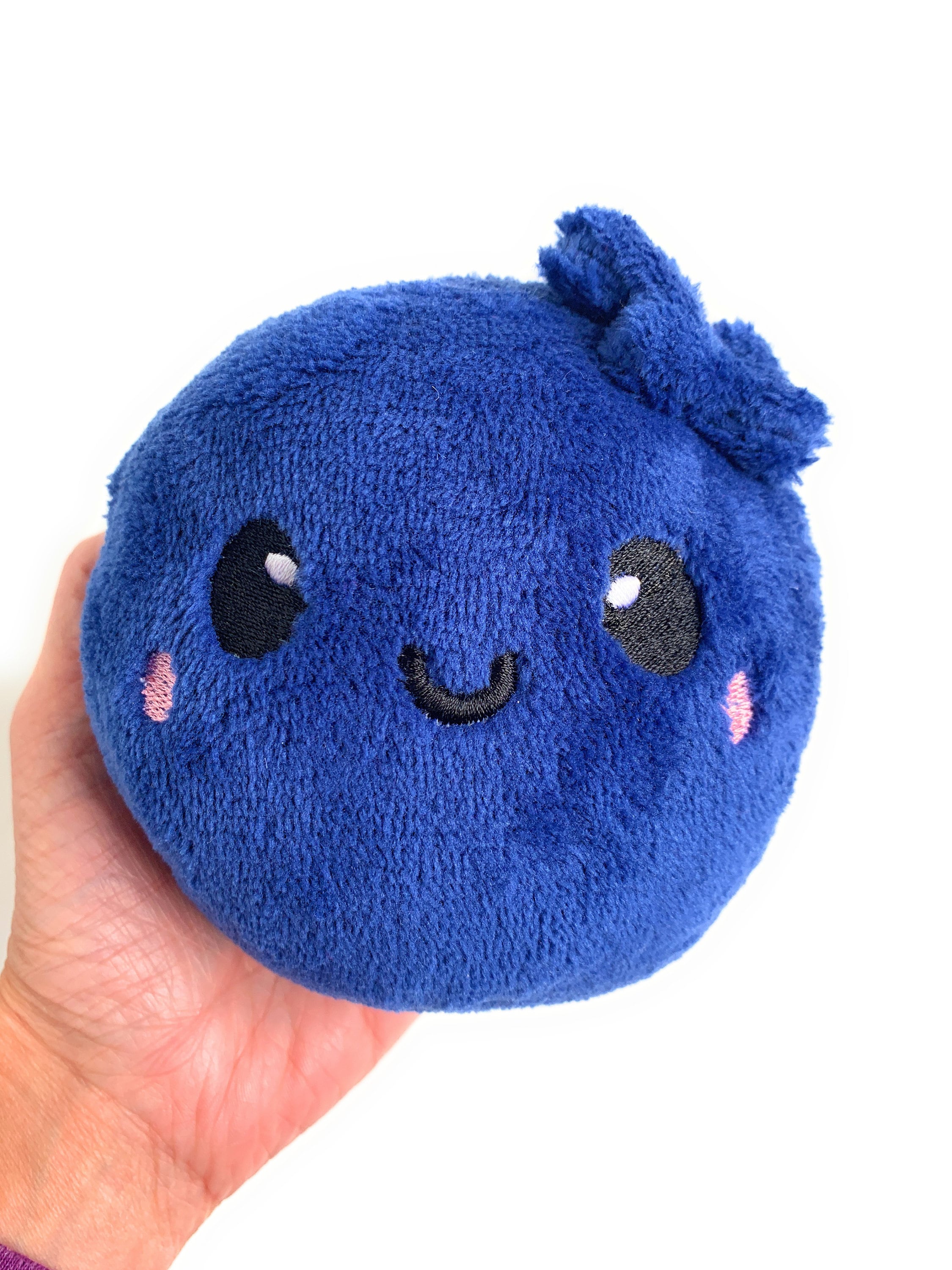 Blueberry Plush Stuffed Toy Cute Kawaii Fruit Vegetable Etsy