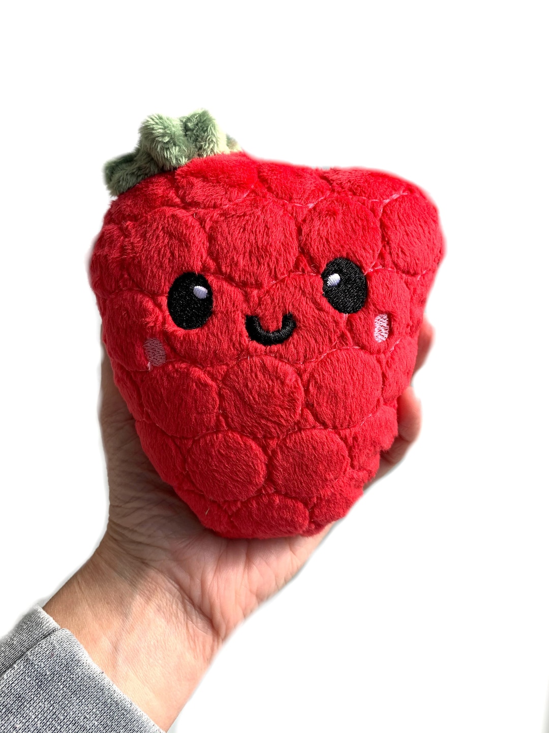 Raspberry Plush Toy: Kawaii Minky Stuffed Fruit - Etsy