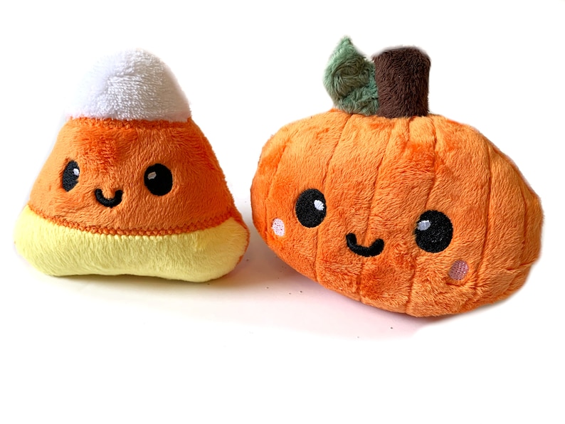 Halloween Plushie Candycorn Stuffed Toy Pumpkin Plush Toy Gift Set Fall Decor Halloween Decor Halloween Plush Toys Playfood zdjęcie 1