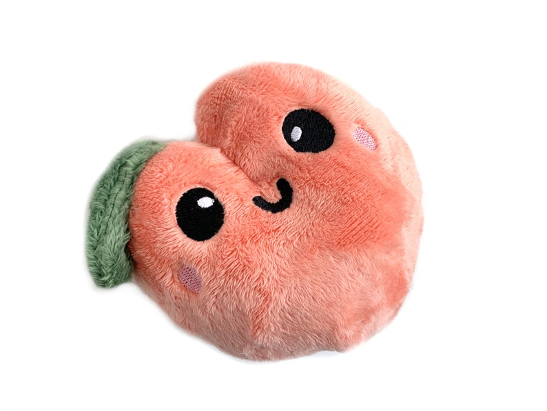 Peach Plushie Stuffed Peach Toy Kawaii Cute Playfood Etsy