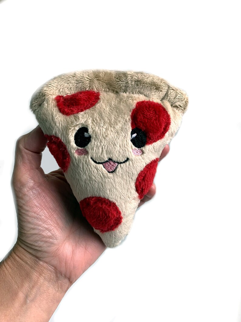 Pizza Plush Stuffed Pizza Toy Playfood Kawaii Pizza Etsy