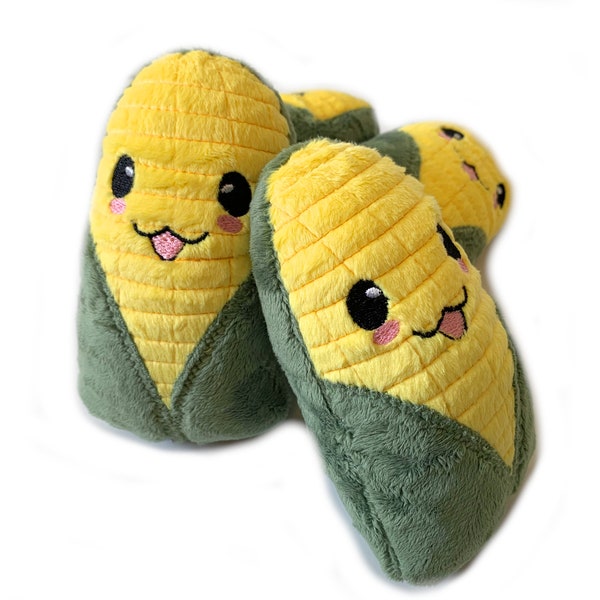 Cute Kawaii Corn | Stuffed Corn Plushie | Corn on the Cob | Corn Stuffie | Vegetable Doll | Plush Veggie | Food Plush | Gifts Under 20