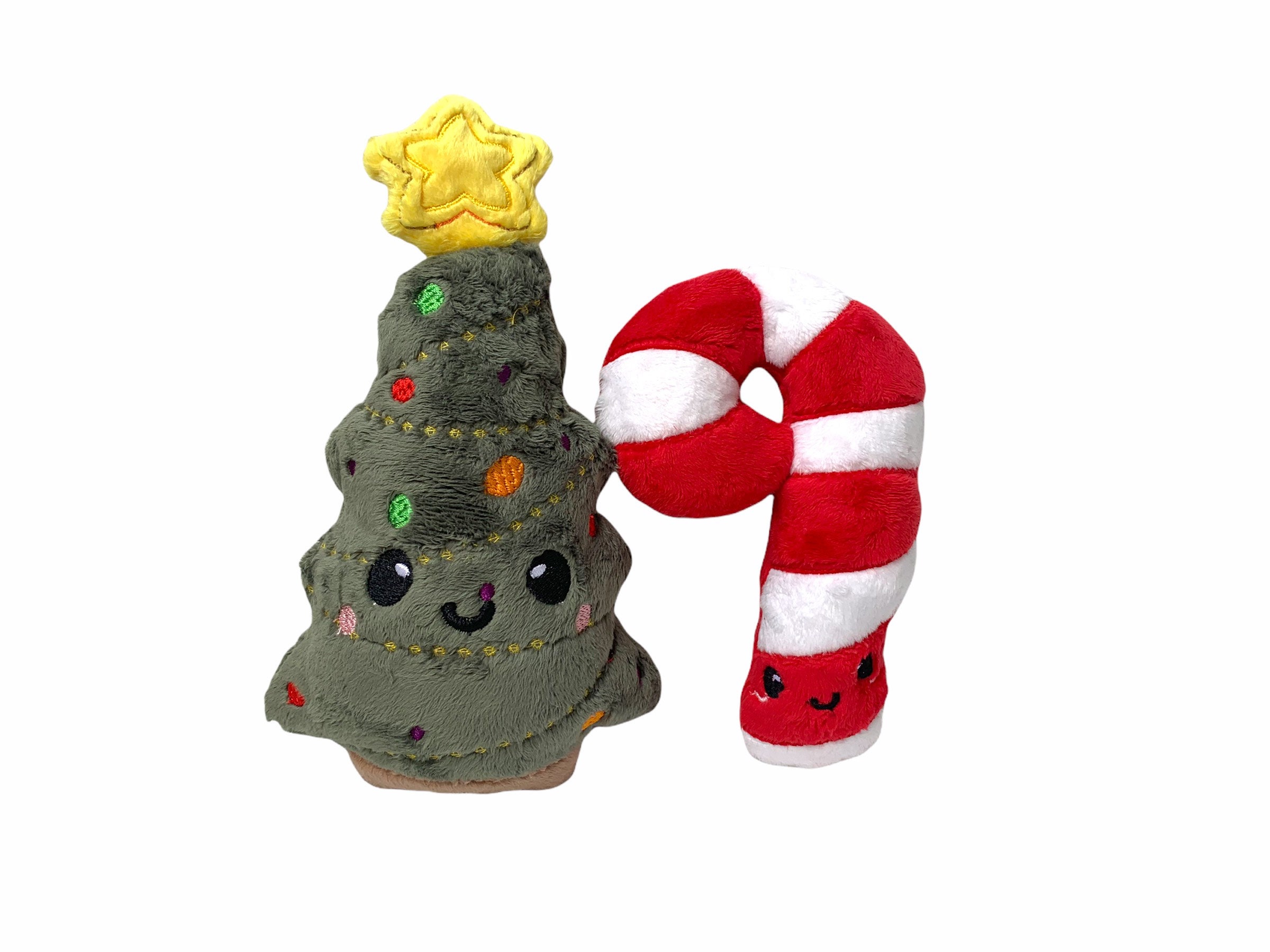 かわいいキャンディケインぬいぐるみ：クリスマスストッキングの詰め物