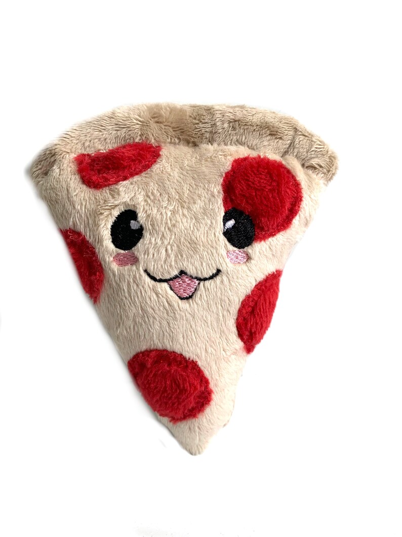 Pizza Plush Stuffed Pizza Toy Playfood Kawaii Pizza Etsy