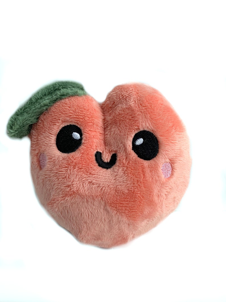 Peach Plushie Stuffed Peach Toy Kawaii Cute Playfood Etsy