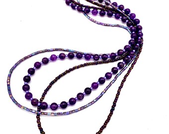 Amethyst Triade ketting