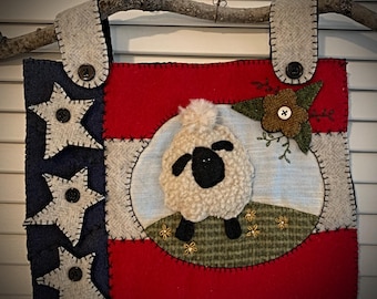 Red, White and "EWE" packaged pattern