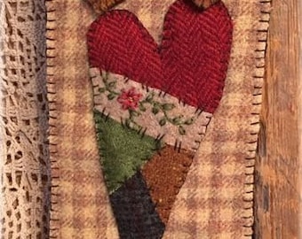 Country Heart - Pattern for Mini Wall Hanging