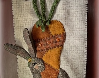 Buttercup - Pattern for woolen bunny door hanger