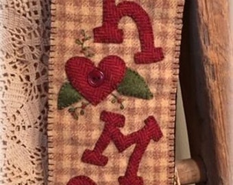 Home is Where the Heart is - ePattern for Mini Wall Hanging