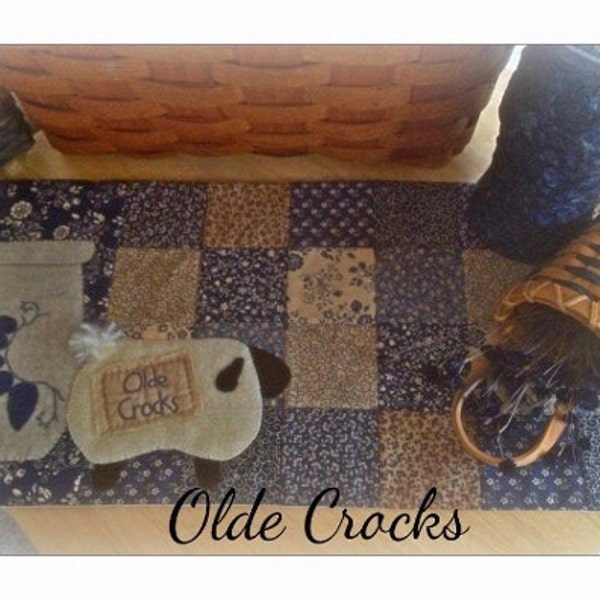 Olde Crocks Table Runner - Pattern