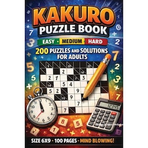 Kakuro Puzzle Book  200 Puzzles and Solutions