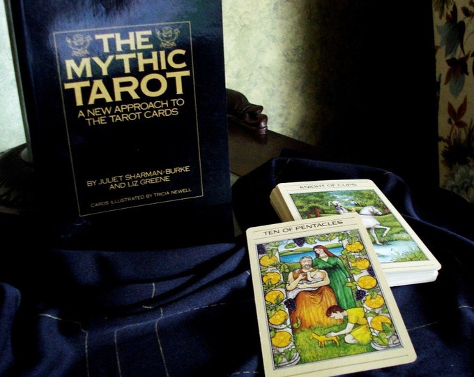 Vintage the Mythic Tarot Book, Cloth and Cards Set 1986 Etsy