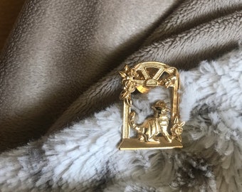 Gold Cat Feline Tie Tack Pin