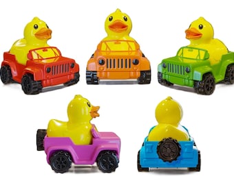Set of 5 . 4x4 Rubber Ducks . Windshield Ducking . Off Road Rubber Ducks . Cruise Ducks. You've Been Ducked