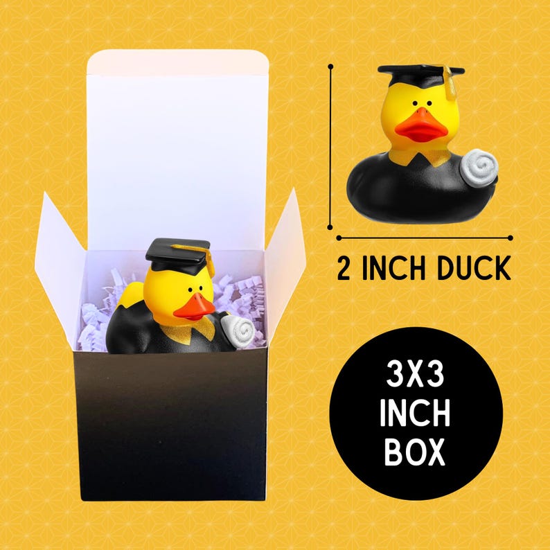 Graduation Rubber Duck . 2 Inch Size - Etsy