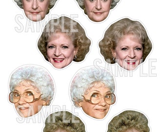 Golden Girls Cupcake Toppers . DIY Printable Download . Golden Girls Party . Reunion . Birthday . Thank You For Being A Friend