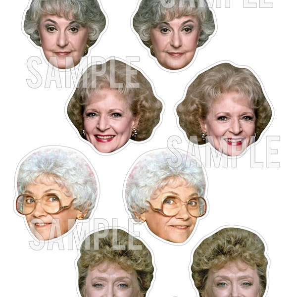 Golden Girls Cupcake Toppers . DIY Printable Download . Golden Girls Party . Reunion . Birthday . Thank You For Being A Friend