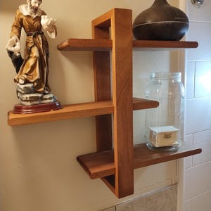 African Mahogany Shift Shelf.