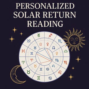Personalisierte Solar Rückgabe Charts | Geburtstag Astrologie Vorschau | Year Ahead Report | PDF + Bonus Einblicke