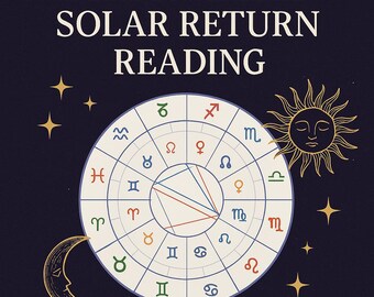 Personalized Solar Return Chart Reading | Birthday Astrology Forecast | Year Ahead Report | PDF + Bonus Insights