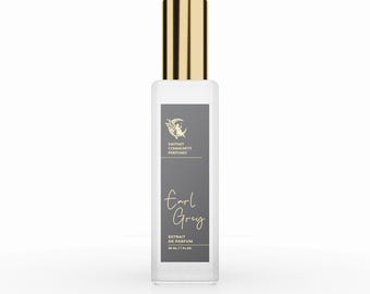 Unisex Perfume Earl Gray  30ml, Black Tea & Lime, Fresh Woody Scent, Sustainable Elegance