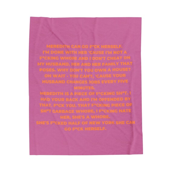 Lisa's Hot Mic Plush Blanket, RHOSLC, Lisa Barlow, Meredith Marks, Cozy Blanket, Real Housewives Present Gift, Salt Lake City Blanket