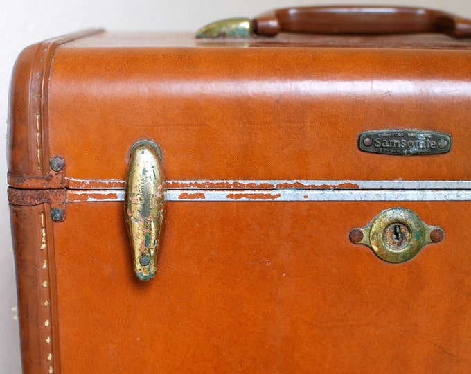 Vintage Brown Samsonite Train Case STYLE 4612 Etsy