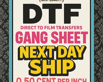 Folha DTF, Rolo DTF, Transferência Térmica Personalizada, Pronto para Impressão, Transferências DTF Personalizadas, Impressão Direta em Filme, Folha DTF, Impressões DTF, Impressões Digitais