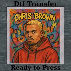 Chris Brown Breezy Bowl XX Tour DTF Transfer, ready to press, Chris Brown graffiti, Chris Brown Fan Gift, Cb Tour, chris brown heat press