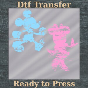 Disney Couple mickie and minnie Dtf transfer, Disney vacation dtf, ready to press, family disney, disney couple shirt print, couple shirt