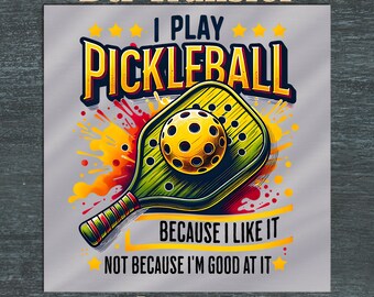 Pickleball DTF Transfer, ready to press, diy iron on sport design, sports decal, pickleball vibes, easy heat transfer, play pickleball