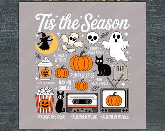 Spooky Vibes DTF Transfers, Vintage Halloween Ready To Press, Trick or Treat Fall Heat Transfer