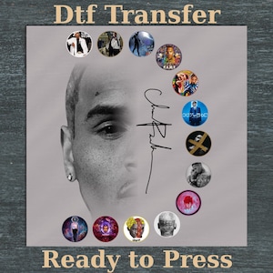 Chris Brown Album Signature DTF Transfer, ready to press, Chris Brown Breezy Bowl XX Tour, Chris Brown Fan Gift, Cb Tour 2025, iron on