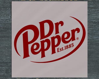 Dr Pepper DTF Transfer, Ready to press soda lover print, iron on retro soda, vintage dr pepper soda heat press, diet dr pepper sublimation