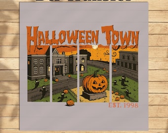 Halloweentown DTF Transfer, Ready to press Halloweentown University, Retro Halloweentown Heat press, Halloween gift, ironon trendy Halloween