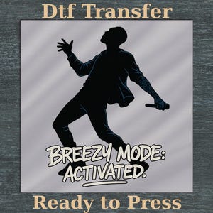 Chris Brown Breezy Bowl XX Tour DTF Transfer, ready to press, Chris Brown Album, Chris Brown Fan Gift, Cb Tour 2025, Breezy mode activated