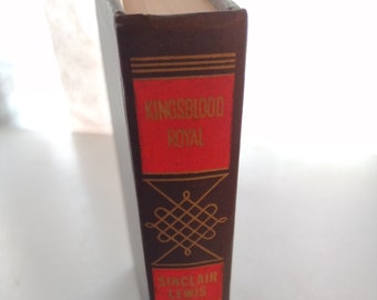 Kingsblood Royal by Sinclair Lewis, 1947 edition, Nobel Prize Winning Novel, American Literature, Race Relations, Midcentury