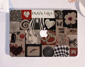 Romantic Anime Art Collage Hard Laptop Case for MacBook Air 11 Air 13/15 M2,MacBook Pro 13/14/16,Air 13 A3240 Air 15 A3241 MacBook 2024 2025