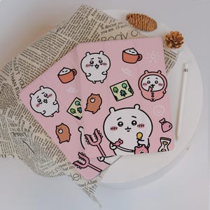 Adorable Cartoon Bear Chiikawa iPad Case For 10.9 10.5 10.2" iPad 10/9/8/7th Air 5/4 Pro 12.9/11"inch Mini 7/6/5/4 iPad Cover 2022/2021/2020