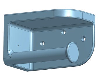 Nowoczesny uchwyt na papier toaletowy z półką Plik STL do druku 3D