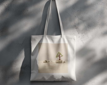 Boho Floral Tote Bag Design - Printable Bag Art - Digital Download for DIY Tote Bags - Sublimation File
