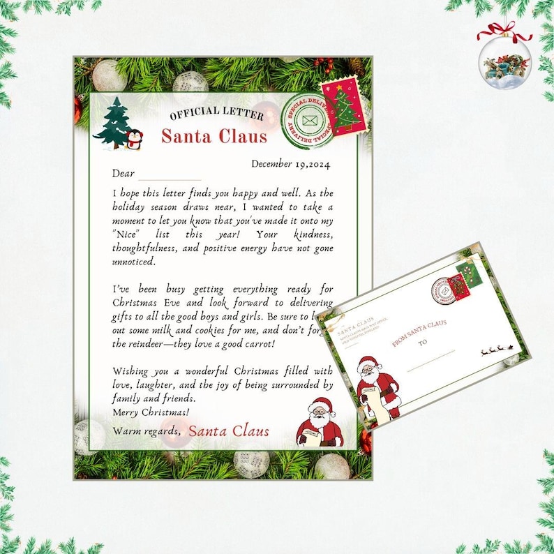 Letter From Santa Claus, Personalized Santa Letter - Etsy