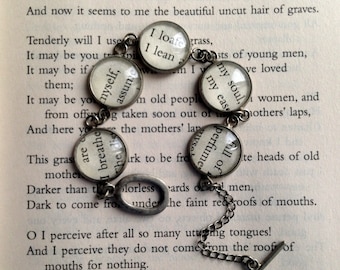 English Literature Bracelet, Book Jewelry, Graduate, Teacher, Reader Gift