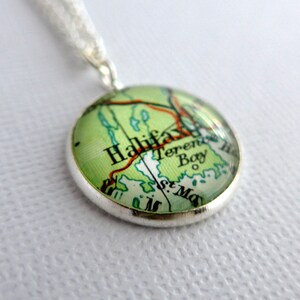 Bronze Pendant, Personalized Maps, Wedding Jewellery, Bride Gift Idea, Customised Jewellery image 9