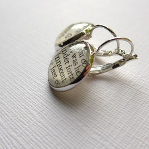 Shakespeare Book Earrings Gift for English Teacher image 4