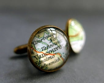 Unique Cuff Links, Customised Jewellery for Him, Father, Grandfather Gift