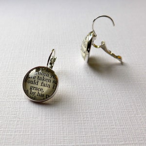 Shakespeare Book Earrings Gift for English Teacher image 8