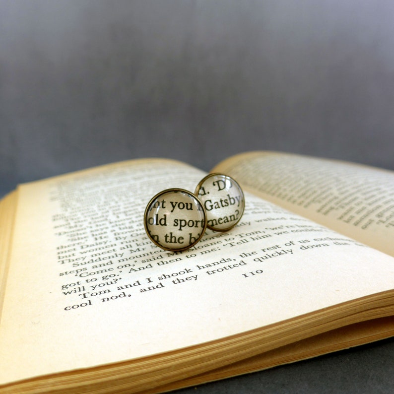 Great Gatsby Cufflinks Graduation Literature Gift Etsy