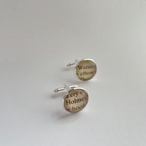 Sherlock Holmes Detective Book Cuff Links image 11